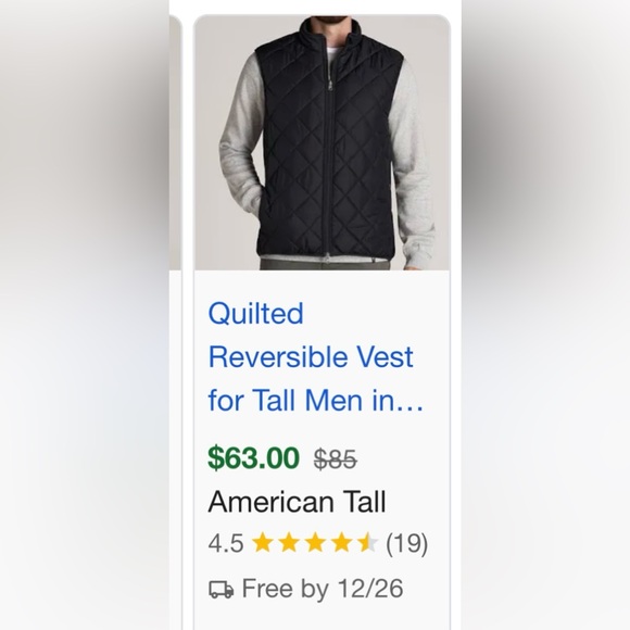 Reversible Vest NWOT - Picture 13 of 14